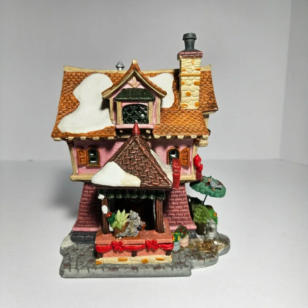 Lemax Coventry Cove 2003 Charlotte's Flower Shop Porcelain Lighted House Village